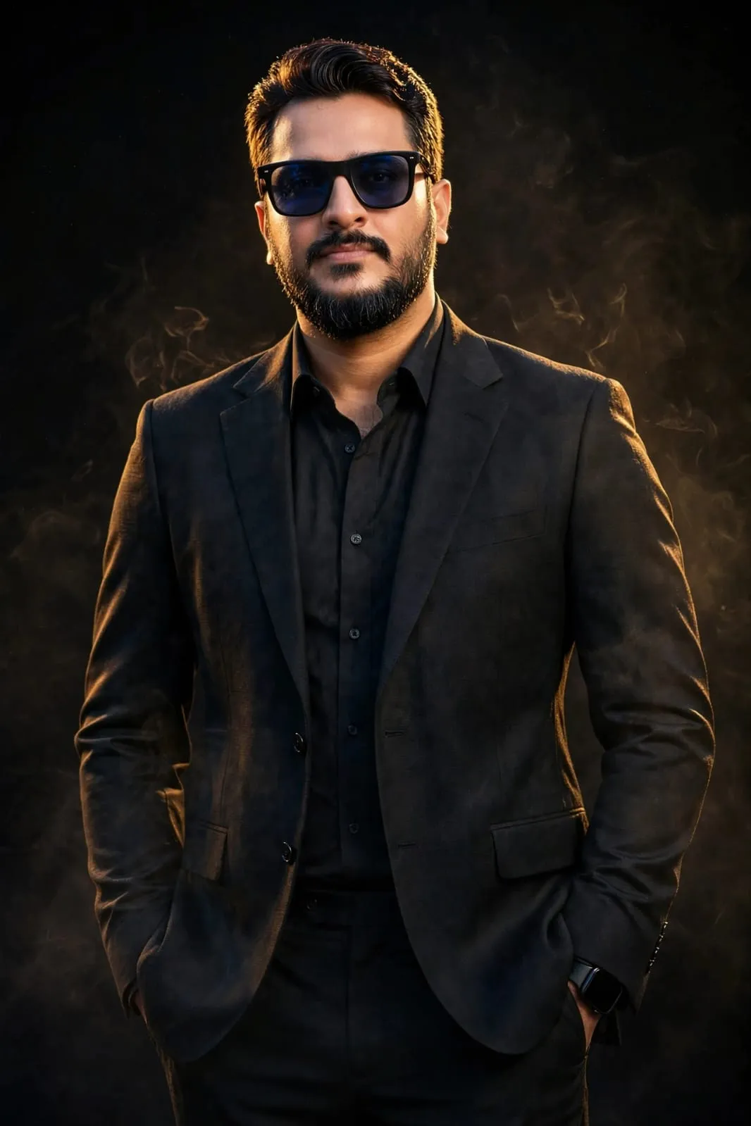 Abdullah Rajpot, freelance digital marketing consultant, in a dark suit