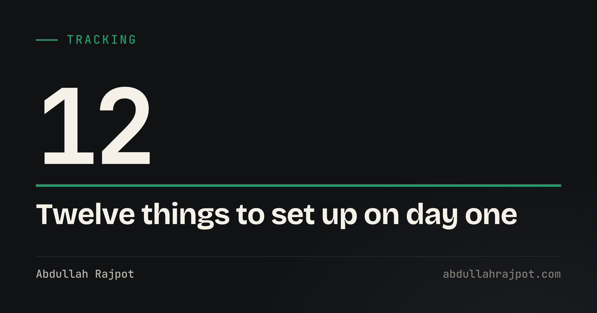 Conversion tracking checklist card showing 12, the items to complete before launching a new account